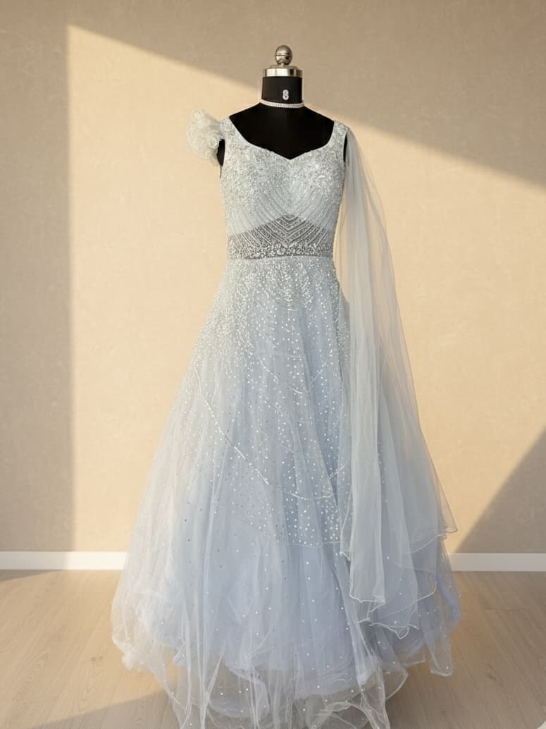 Ethereal Pearl Gown